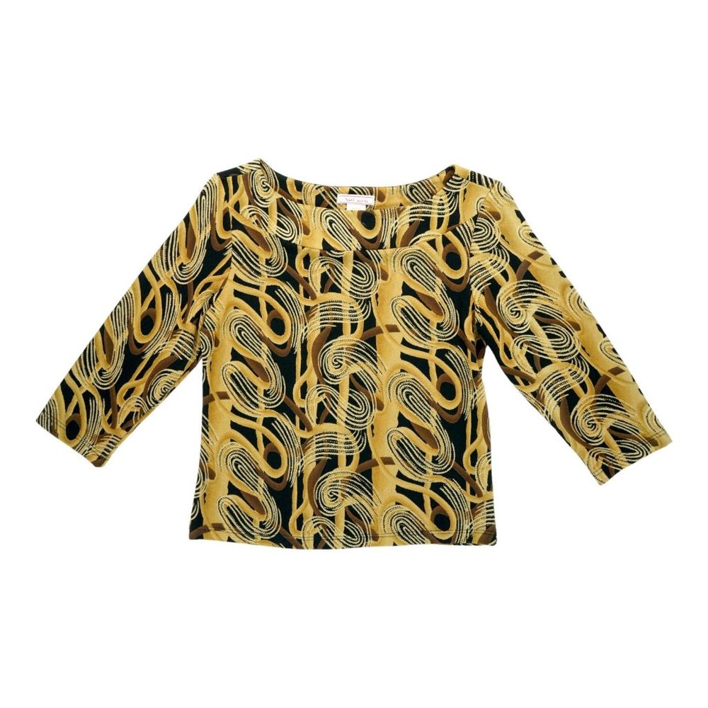 Vol.1 petite Shirt Womens Petites Sz PM 3/4 Sleeve‎ Acetate Stretch